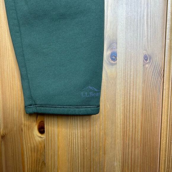L.L. Bean Slim Fit Track Pants Mens Small Green Athleisure Outdoors Hiking Gym - Picture 3 of 8